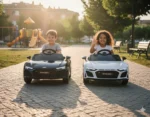 Auto Elettrica per Bambini Audi R8 Sport Nera 12V – Sedile in Pelle & Telecomando - immagine 11