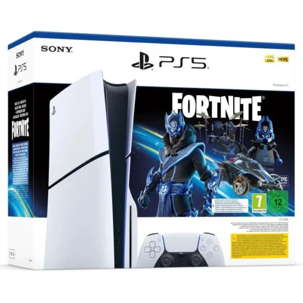 Bundle PS5 Slim Standard + Pack Fortnite Cobalt Star