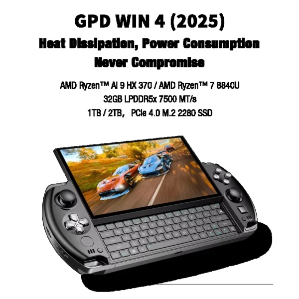 GPD WIN 4 2025 Console Gaming, AMD AI 9 HX 370, 32GB RAM