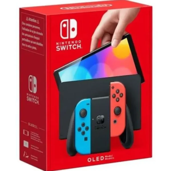 Console Nintendo Switch – Modello OLED (Blu/Rosso Neon)