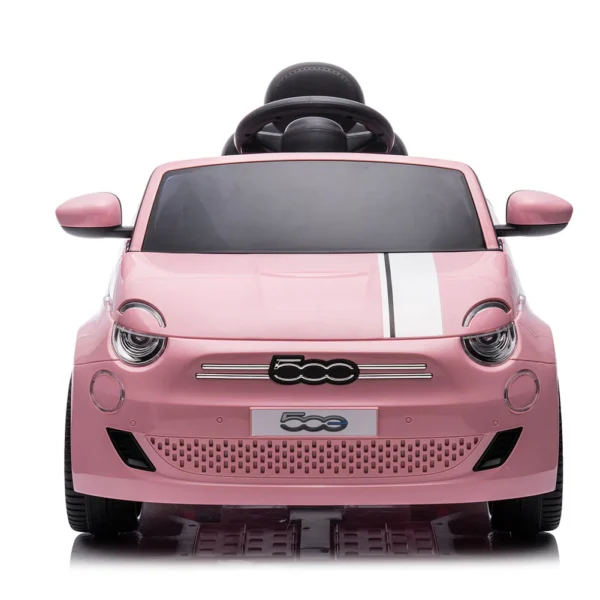 Auto Elettrica per Bambini Fiat 500 12V Rosa – Luci LED & Suoni
