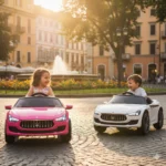 Auto Elettrica per Bambini Maserati Ghibli 12V Rosa – Telecomando & MP3 - immagine 8