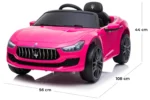 Auto Elettrica per Bambini Maserati Ghibli 12V Rosa – Telecomando & MP3 - immagine 7