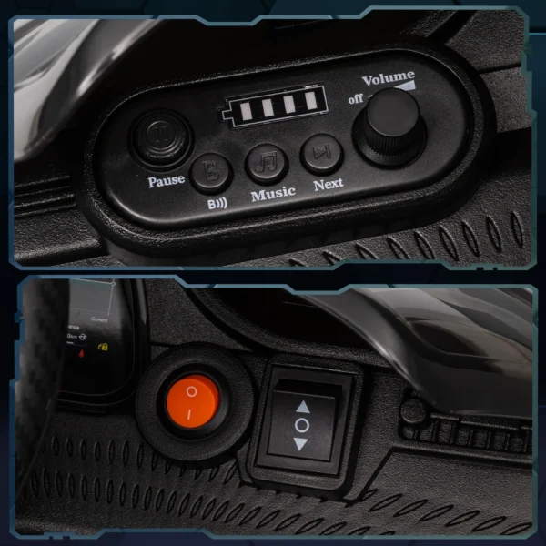 Auto Elettrica per Bambini Maserati Gran Turismo Folgore 12V Grigia con Telecomando