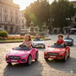 Auto Elettrica per Bambini Mercedes CLS Small Rosa 12V – Luci LED & Suoni