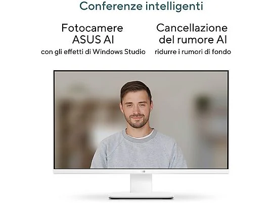 PC All-in-One ASUS AIO V470, 27″ FHD, Intel Core i5-13420H, 16GB RAM, 512GB SSD, Bianco