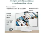 PC All-in-One ASUS AIO V470, 27″ FHD, Intel Core i5-13420H, 16GB RAM, 512GB SSD, Bianco - immagine 9