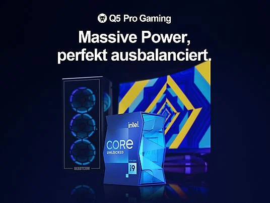 PC Desktop BEASTCOM Q5 Pro Gaming, Intel Core i5-10400F, 32GB RAM, 1TB SSD, GeForce RTX 3050