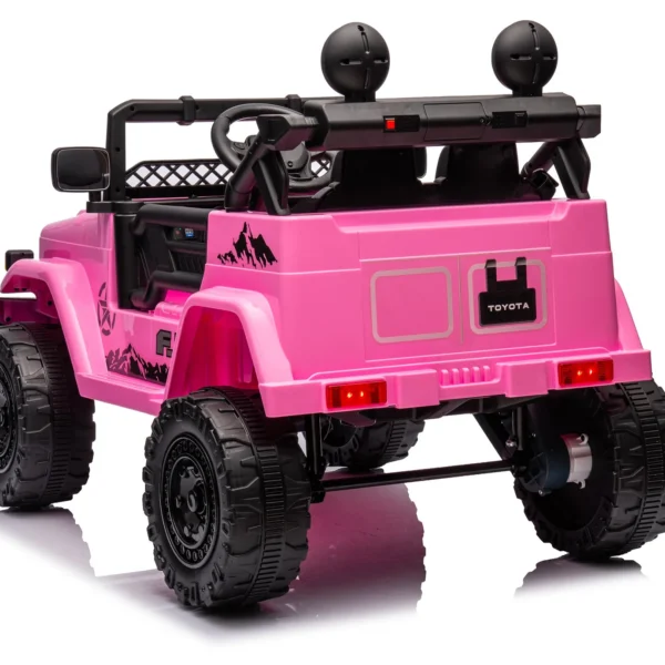 Auto Elettrica Bambini Toyota Cruiser 12V Rosa – 2 Motori & Sospensioni