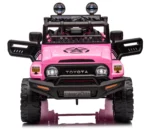 Auto Elettrica Bambini Toyota Cruiser 12V Rosa – 2 Motori & Sospensioni - immagine 9