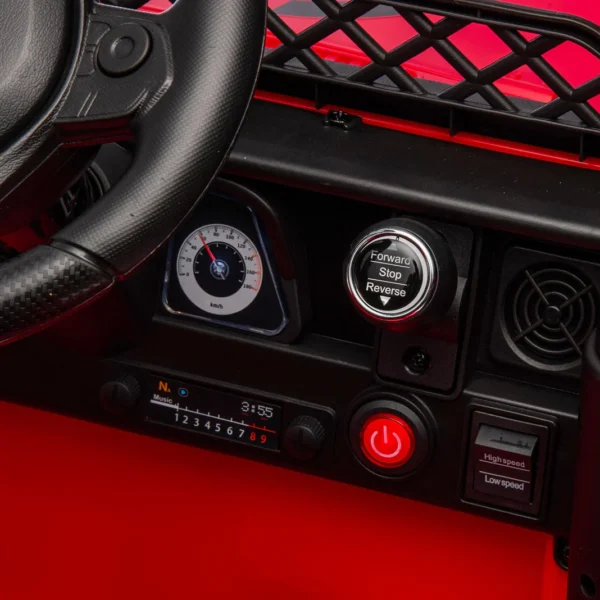 Auto Elettrica Bambini Toyota Cruiser 12V Rossa – 2 Motori & Sospensioni