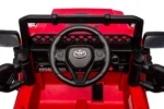 Auto Elettrica Bambini Toyota Cruiser 12V Rossa – 2 Motori & Sospensioni - immagine 2